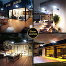 Solar LED Floodlight with Motion Sensor and Remote Control