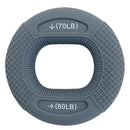 Adjustable silicone hand grip.