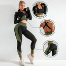 Athleisure yoga sets.