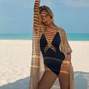 Emily V-Neck Wrap Swimsuit