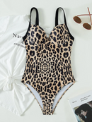 Neema Leopard Print V-Neck Swimsuit