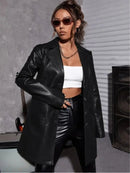 Juliette leather trench coat