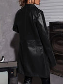 Juliette leather trench coat