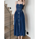 Letícia Denim Midi Dress