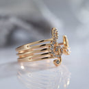 G Treble Clef Ring - 585 Gold